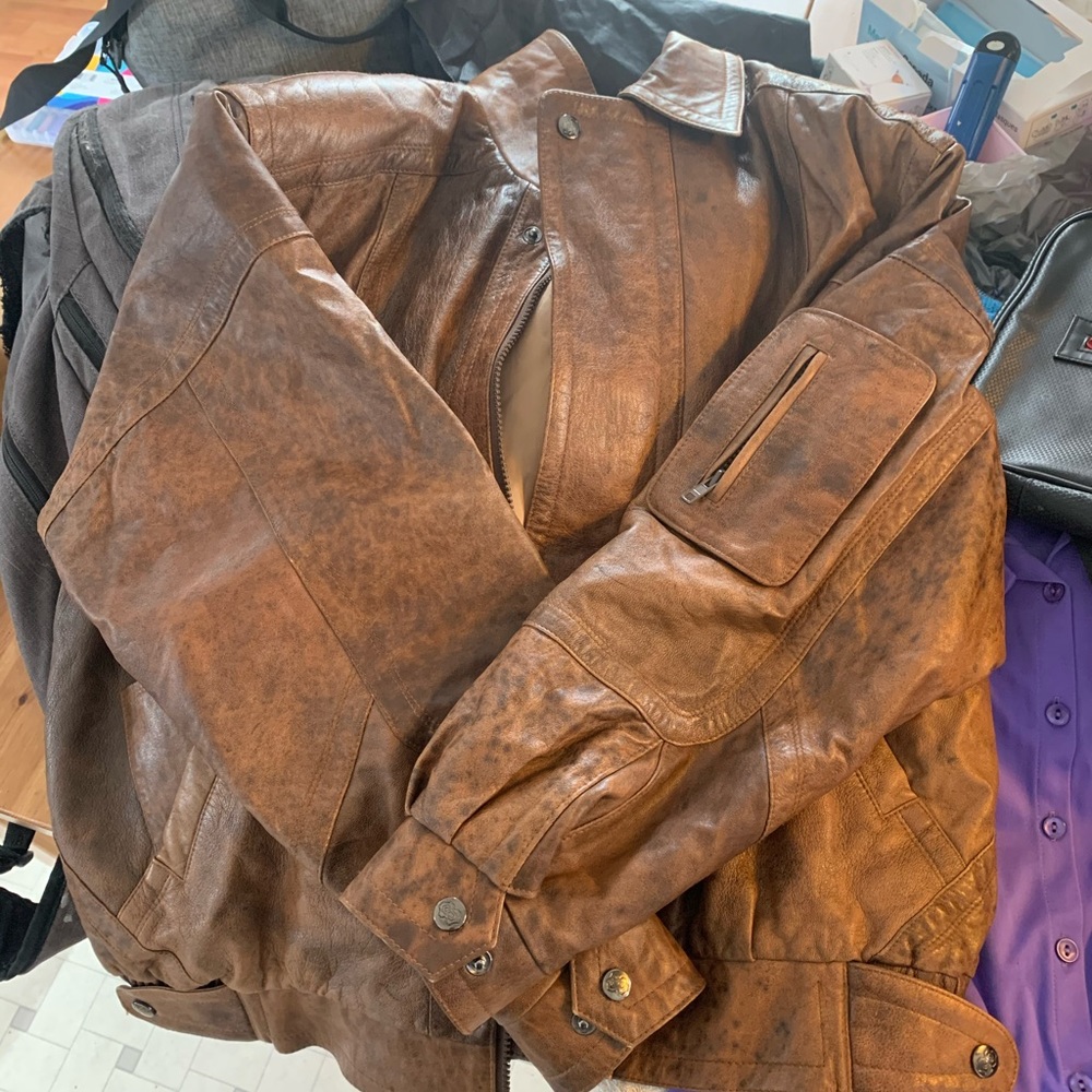 Charles Dior Selected Leather Bombers Jacket